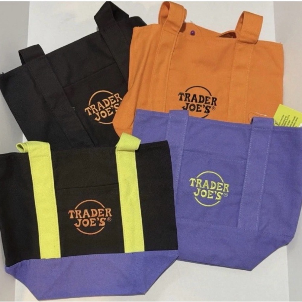 Trader Joe's Halloween Mini Tote Bag - Set of 4